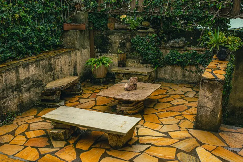 Paver patio with seating in a Kenosha County backyard